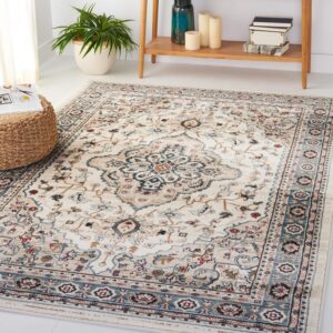 SAFAVIEH Lyndhurst Collection Area Rug - 6' x 9', Cream & Beige, Traditional Oriental Design, Non-Shedding & Easy Care, Ideal for High Traffic Areas in Living Room, Bedroom (LNH338B)